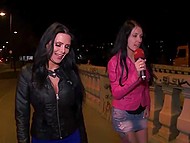 sorry, that black haired babe gets her ass dildoed before anal and what further?