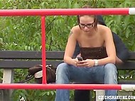Lustful dude sneaks up on seductive Czech girls and pulls clothes down to see their boobies