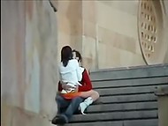 Compilation of videos by voyeurs spying on couples teasing and fucking in public places