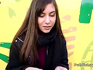 Excited pickup master gives all his money to Romanian whore for doggystyle sex in park