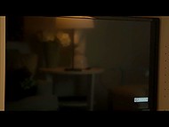 Spanish cutie Gala Brown gives boyfriend blowjob after he masturbates girl's pussy with her gift