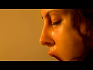 Tender lover diligently licks and fucks girlfriend's twat in hot scene from a romantic movie