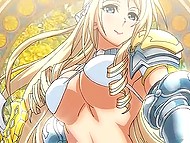 Curvaceous girlfriends from hentai porn wear new bikini on their fantastic body shapes