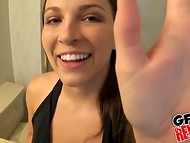 Cute girl with wonderful body gets fucked by her buddy in the amateur POV video